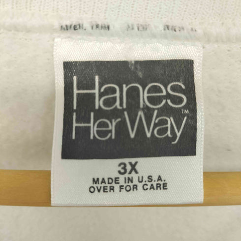ヘインズ Hanes 80-90s USA製 ラグランスウェット メンズ  3X